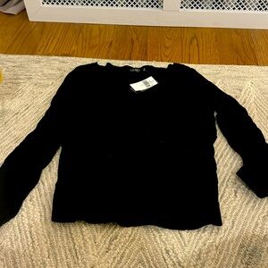 New with tags black Ralph Lauren boat neck sweater